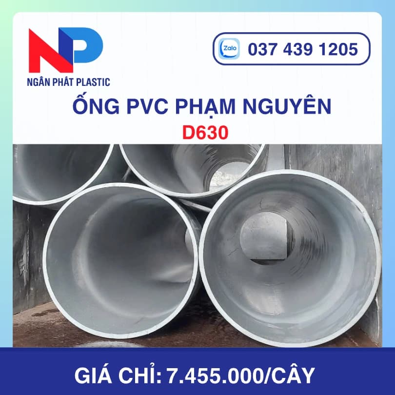 Ống Nhựa PVC D630 Phạm Nguyên