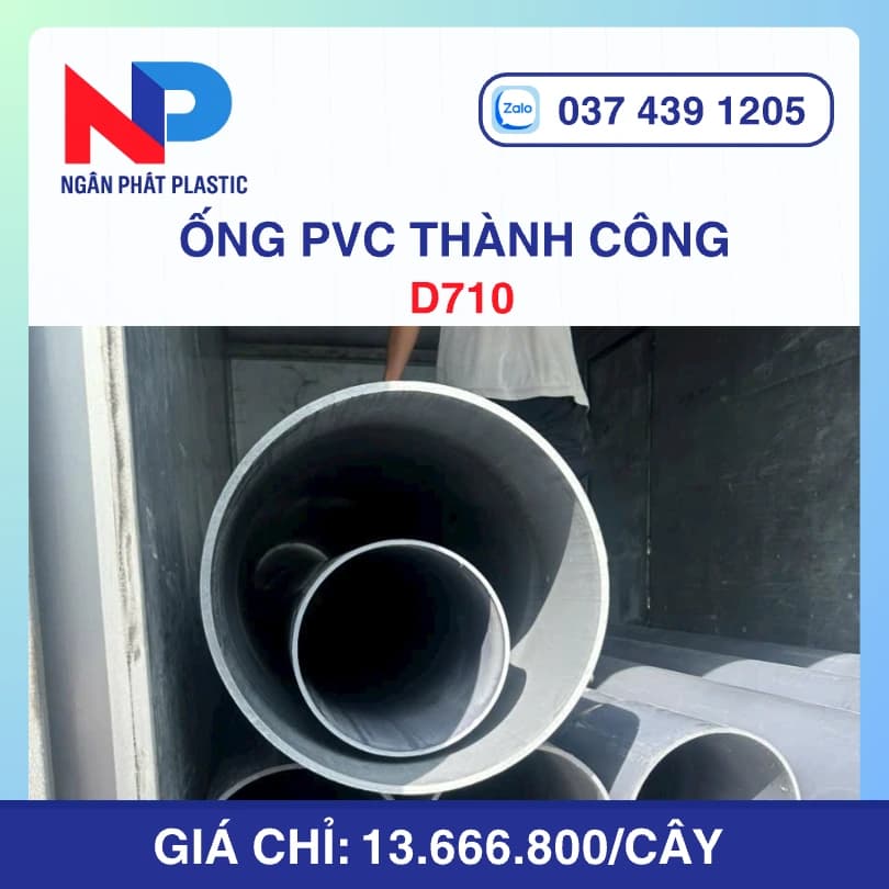 Ống uPVC D710 Thành Công