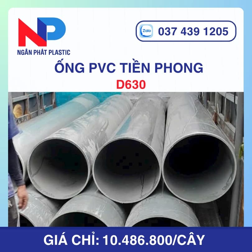 Ống PVC D630 Nhựa Tiền Phong