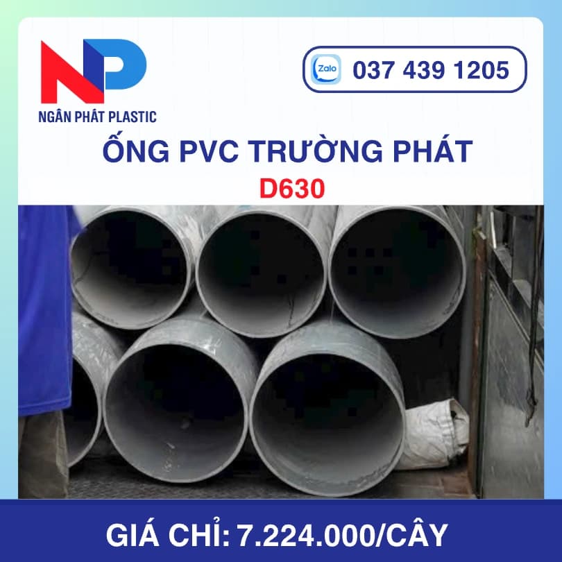 Ống Nhựa uPVC D630 Trường Phát