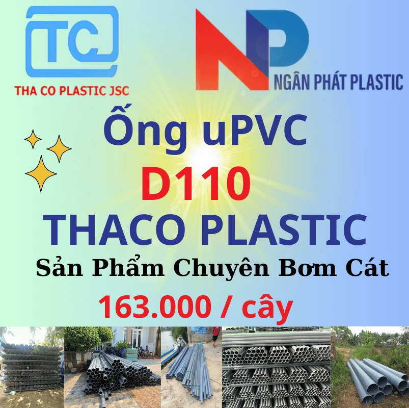 Ống Nhựa PVC D110 Bơm Cát Thaco