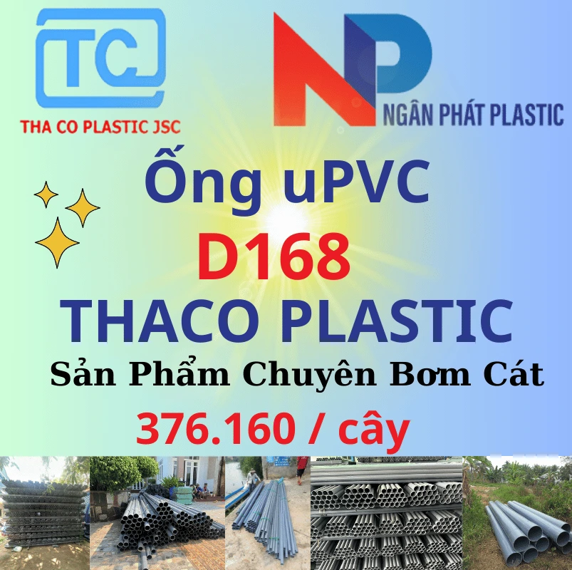 Ống Nhựa PVC D168 Bơm Cát Thaco