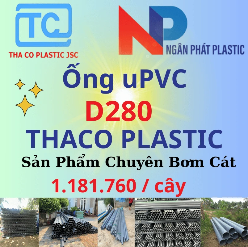 Ống Nhựa PVC D280 Bơm Cát Thaco