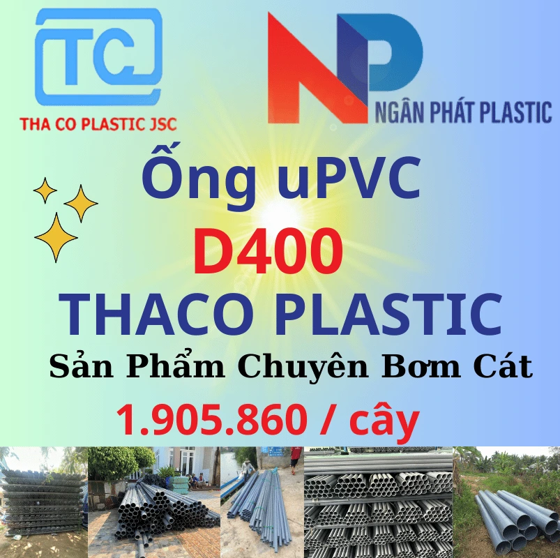 Ống Nhựa PVC D400 Bơm Cát Thaco