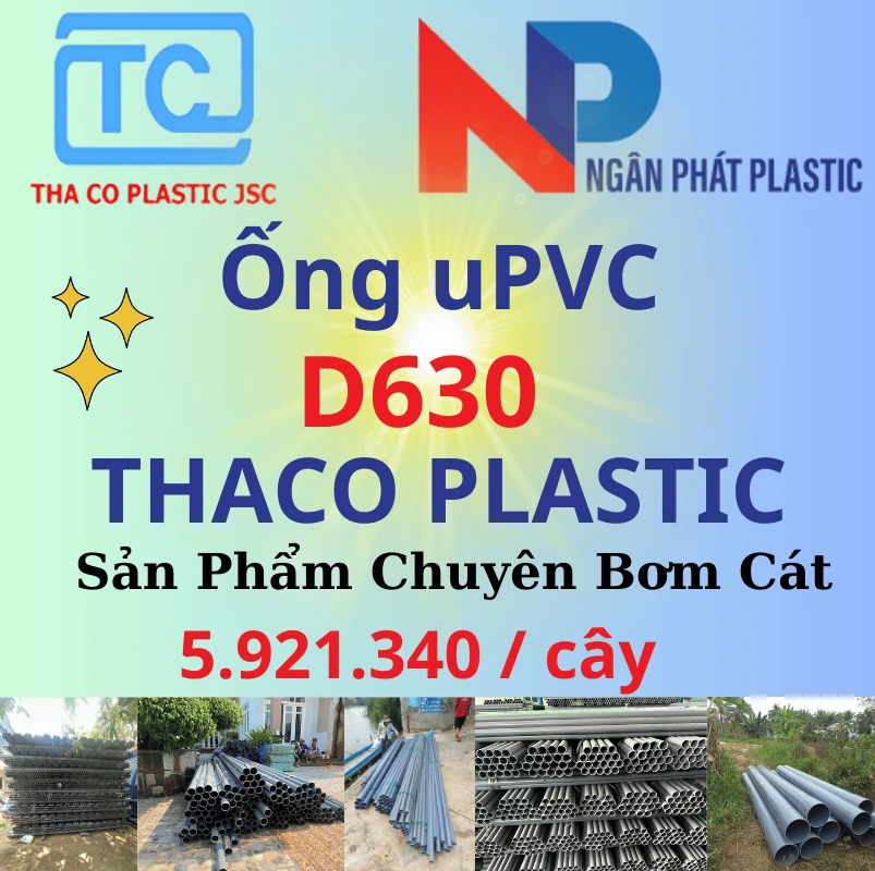 Ống Nhựa PVC D630 Bơm Cát Thaco